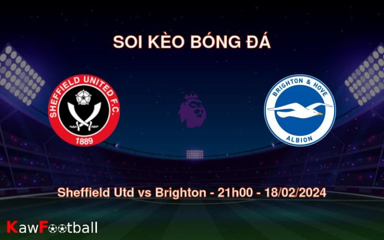 Soi kèo bóng đá Sheffield Utd vs Brighton – 21h00 – 18/02/2024