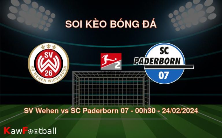 Soi kèo bóng đá SV Wehen vs SC Paderborn 07 – 00h30 – 24/02/2024