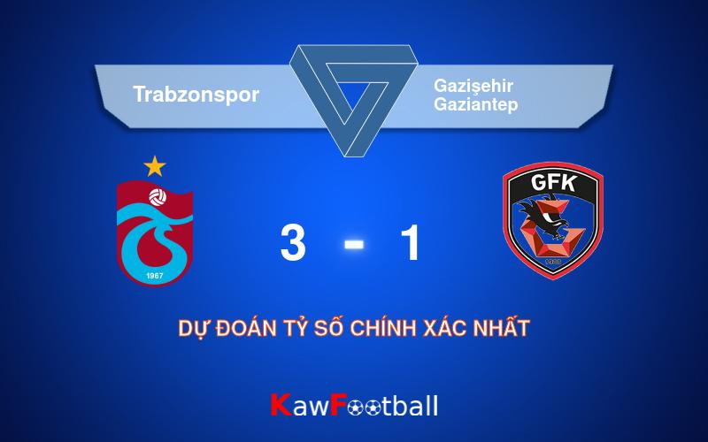 Soi kèo bóng đá Trabzonspor vs Gazişehir Gaziantep