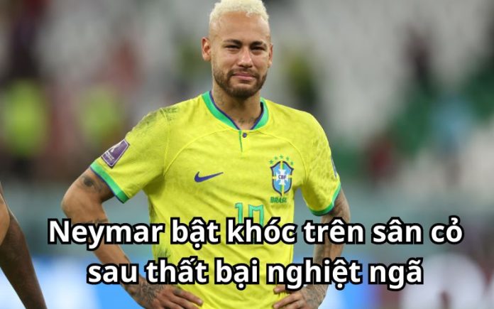 Ảnh Neymar khóc sau thất bại tại World Cup 2022