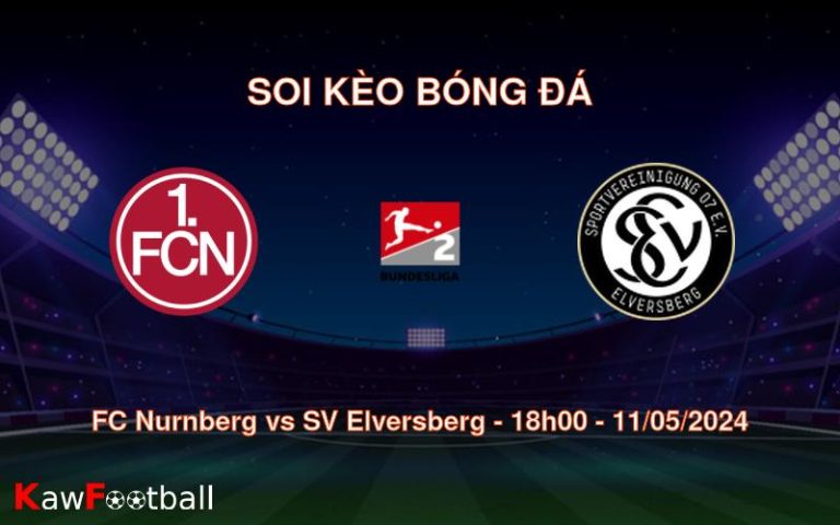 Soi kèo bóng đá FC Nurnberg vs SV Elversberg – 18h00 – 11/05/2024